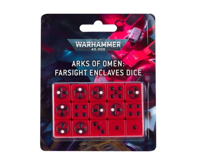 WARHAMMER 40.000 SET da 15 DADI - ARKS OF OMEN: FARSIGHT ENCLAVES - Impero TAU