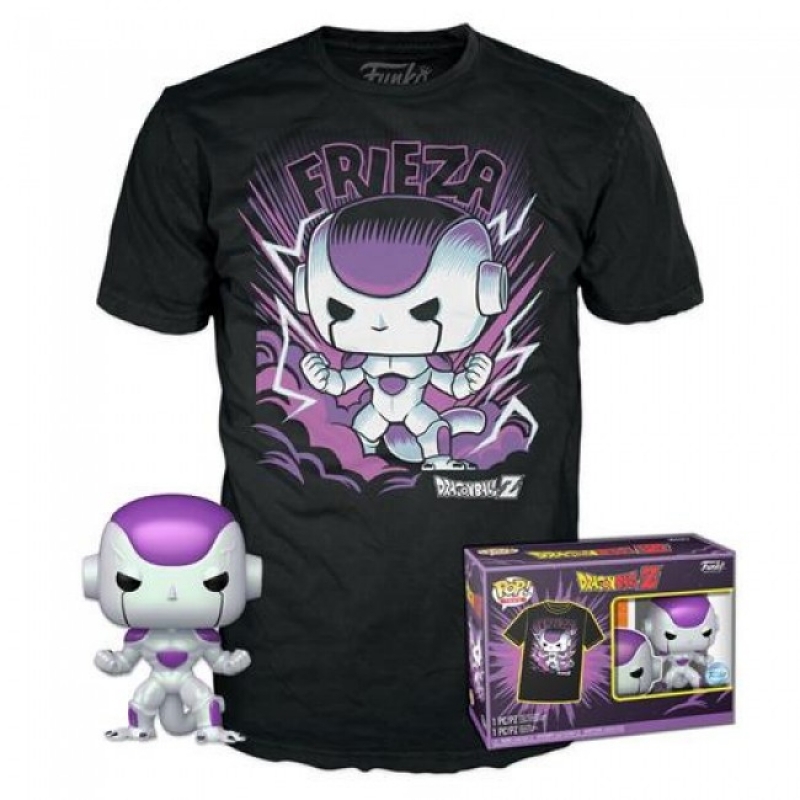 DRAGON BALL Z - POP FUNKO & TEE BOX - FRIEZA FF 9CM (T-SHIRT S)