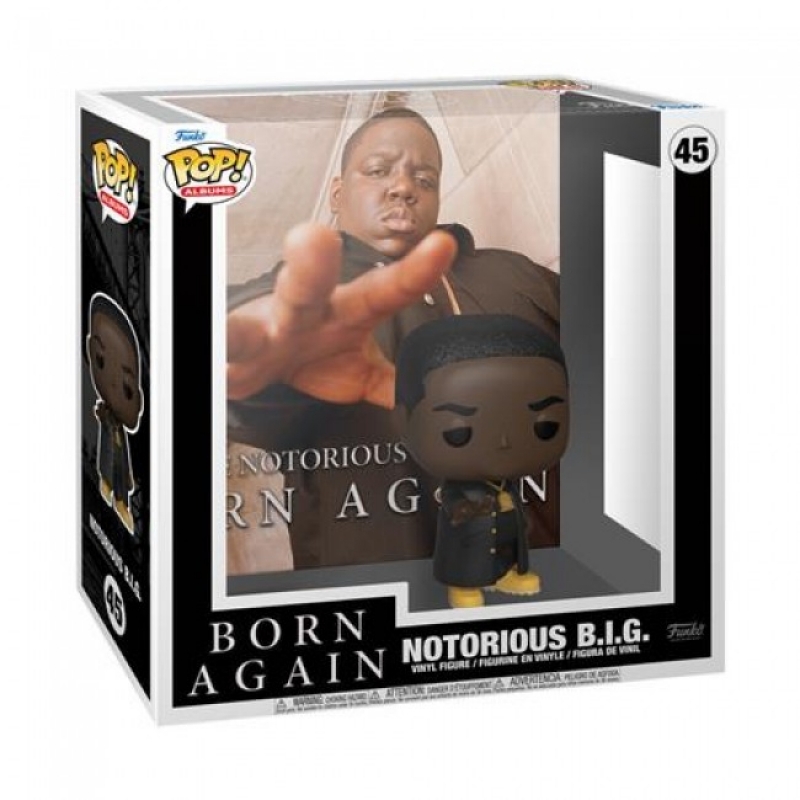 BIGGIE - POP FUNKO VINYL FIGURE 45 BORN AGAIN ALBUM