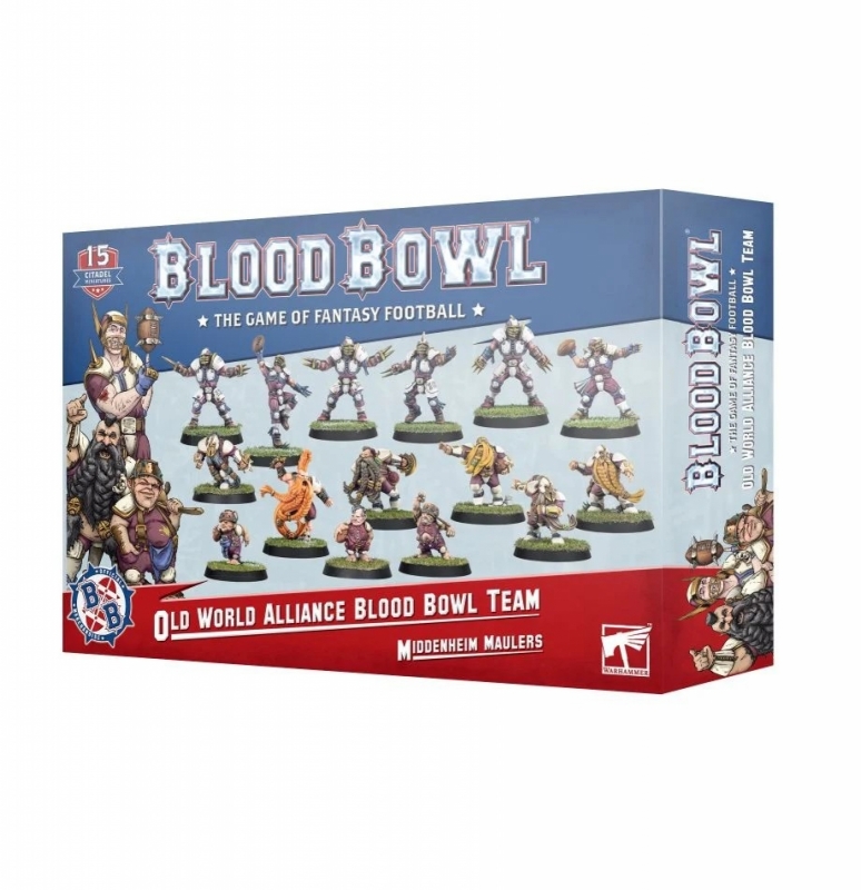 BLOOD BOWL - OLD WORLD ALIANCE MIDDENHEIM MAULERS TEAM (UMANI / NANI)