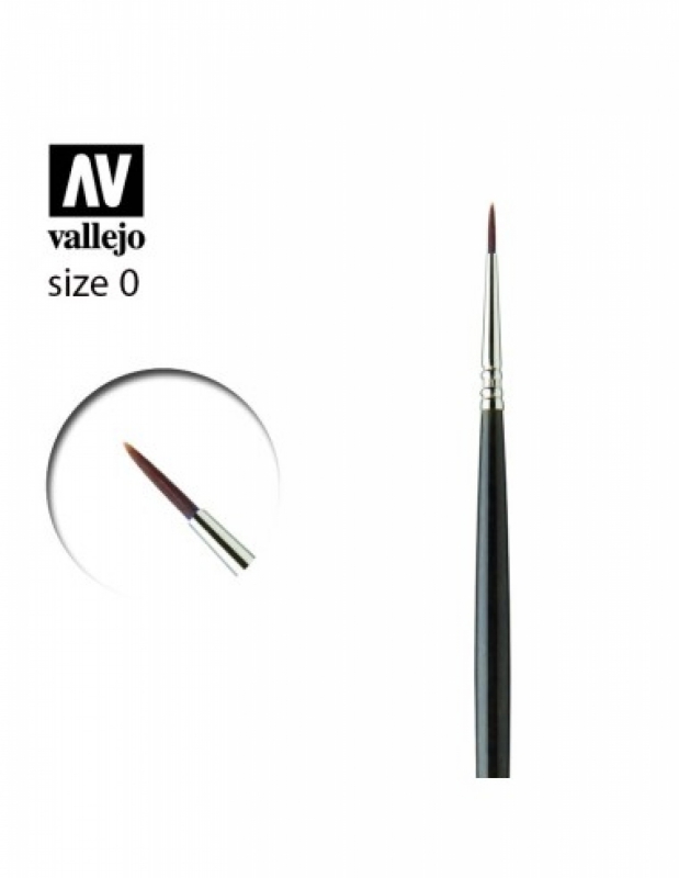 Pennello Vallejo - BRUSH KOLINSKY RED SABLE 0