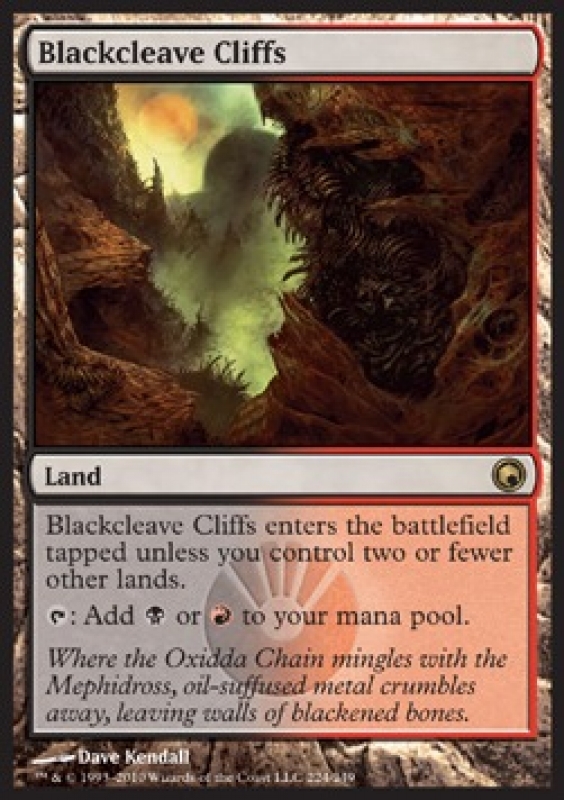 Blackcleave Cliffs - Cicatrici di Mirrodin - Inglese  (Rupi di Fenditura Nera)