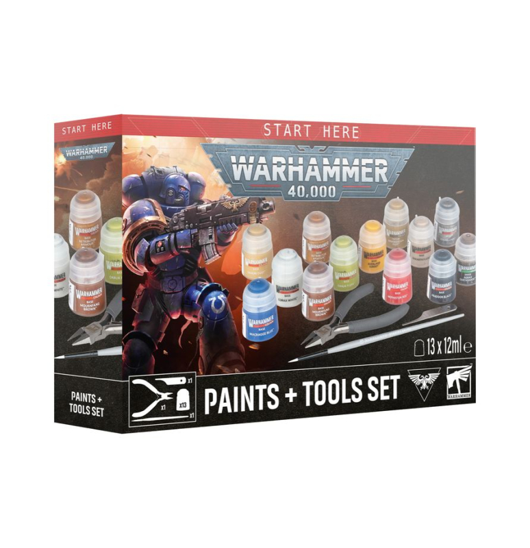 Warhammer 40,000  SET COLORI E ATTREZZI 