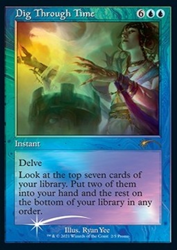 Dig Through Time  Release Promo - Scavare nel tempo Foil (TOKEN: GOBLIN )