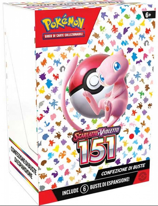 POKEMON - COLLEZIONE SCARLATTO E VIOLETTO 151 - PACK 6 BUSTE DI ESPANSIONE