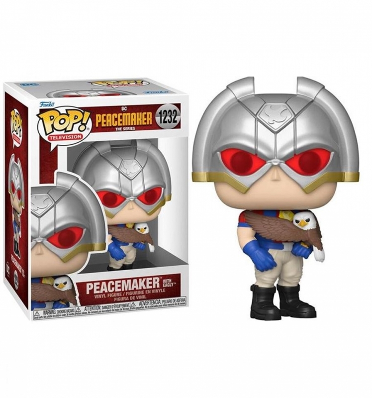 DC COMICS: PEACEMAKER - POP FUNKO VINYL FIGURE 1232 PEACEMAKER con Acquila