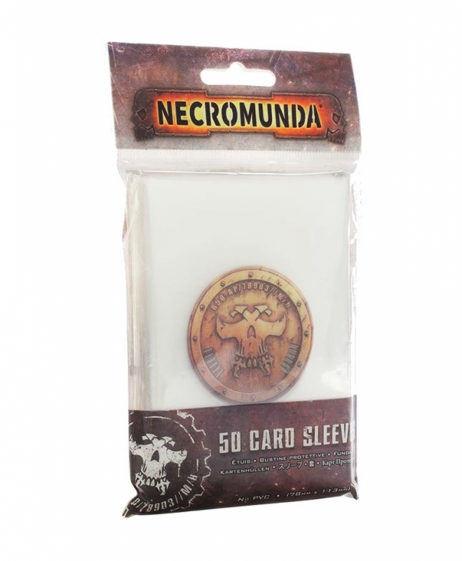 NECROMUNDA  50 CARD SLEEVE clear (78 X 113)