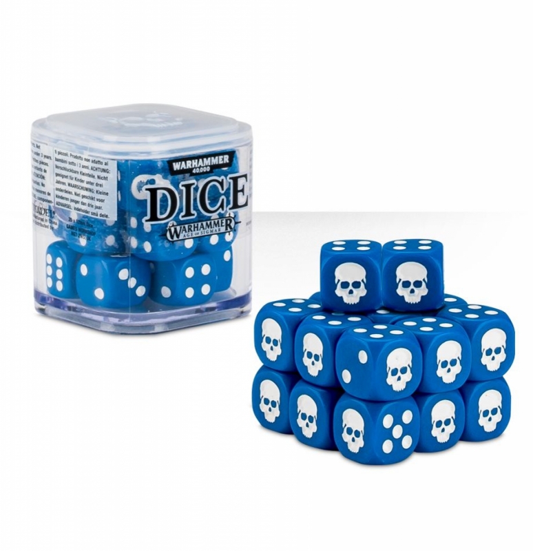 WARHAMMER Set di dadi - Cubo 20 d6 Blu