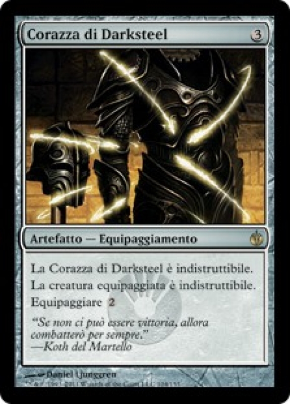 Corazza di Darksteel - Mirrodin Assediato  - Italiano (Darksteel Plate)