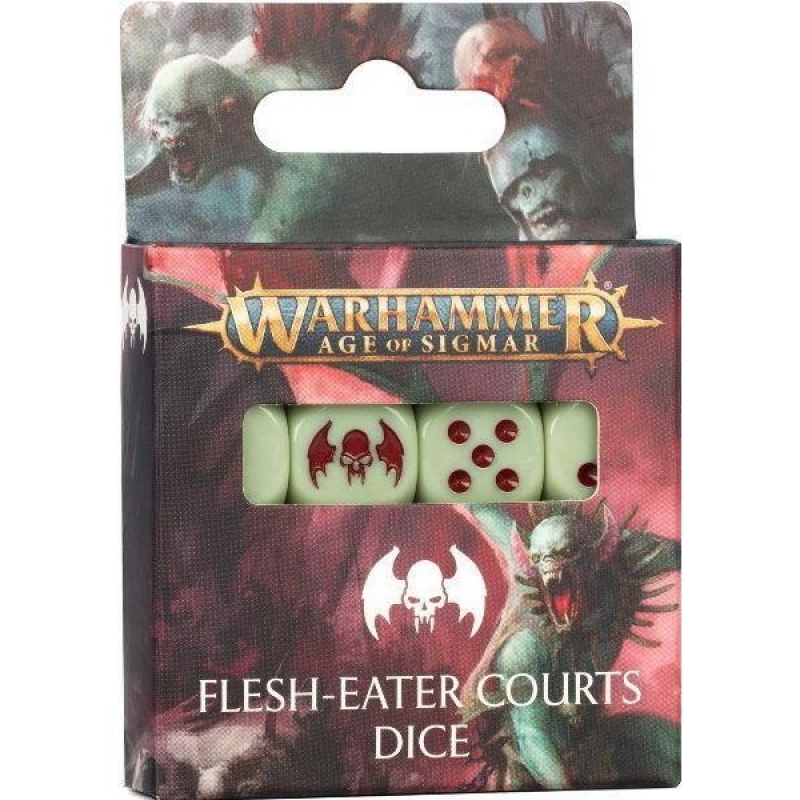 WARHAMMR AGE OF SIGMAR - SET 16 DADI(d6) FLESH-EATER COURTS 