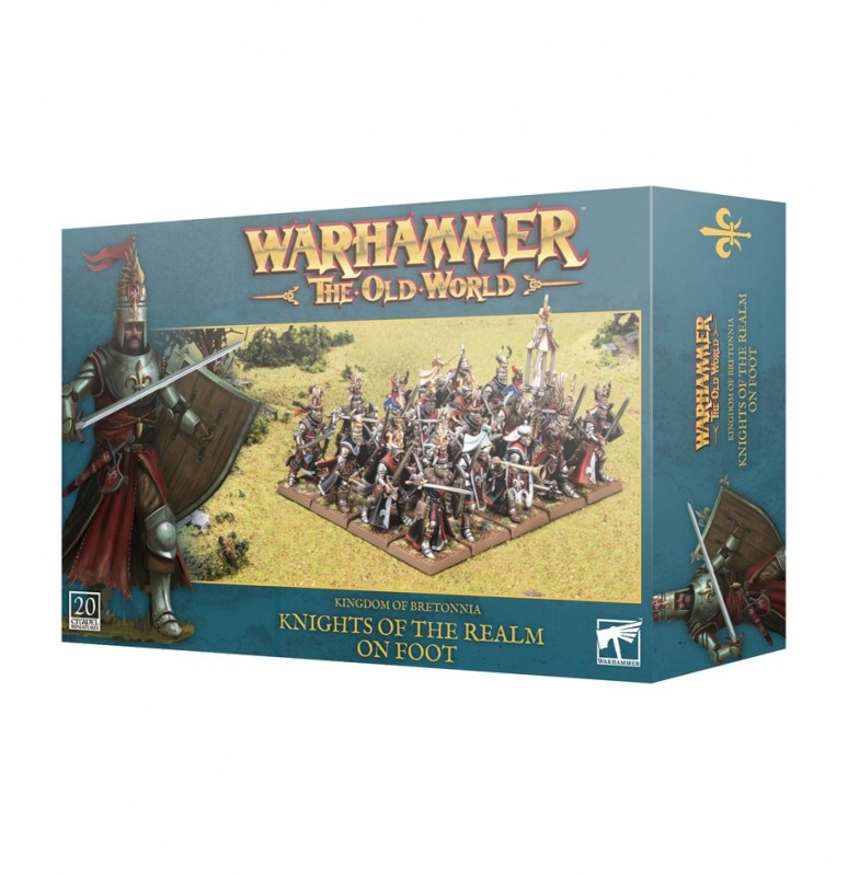  WARHAMMER  THE OLD WORLD - KINGDOM OF BRETONNIA KNIGHTS OF THE REALM ON FOOT