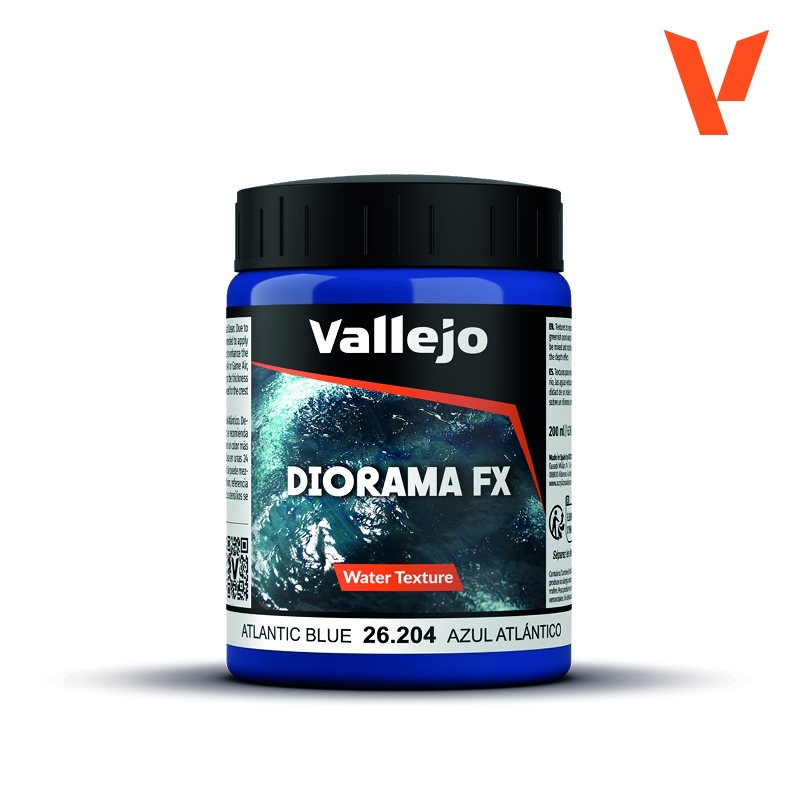 Vallejo Water texture -  ATLANTIC BLUE 200 ml