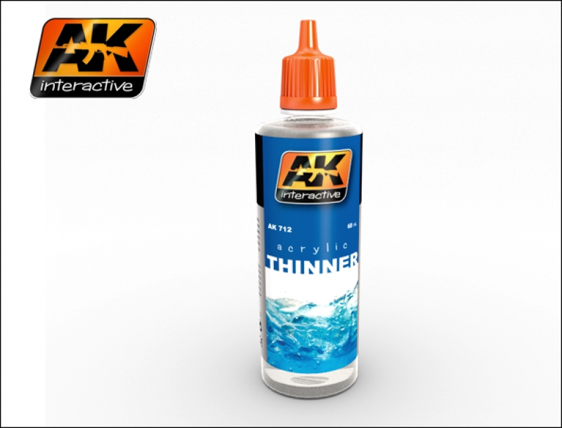 AK - ACRYLIC THINNER 60ml - Diluente per acrilici