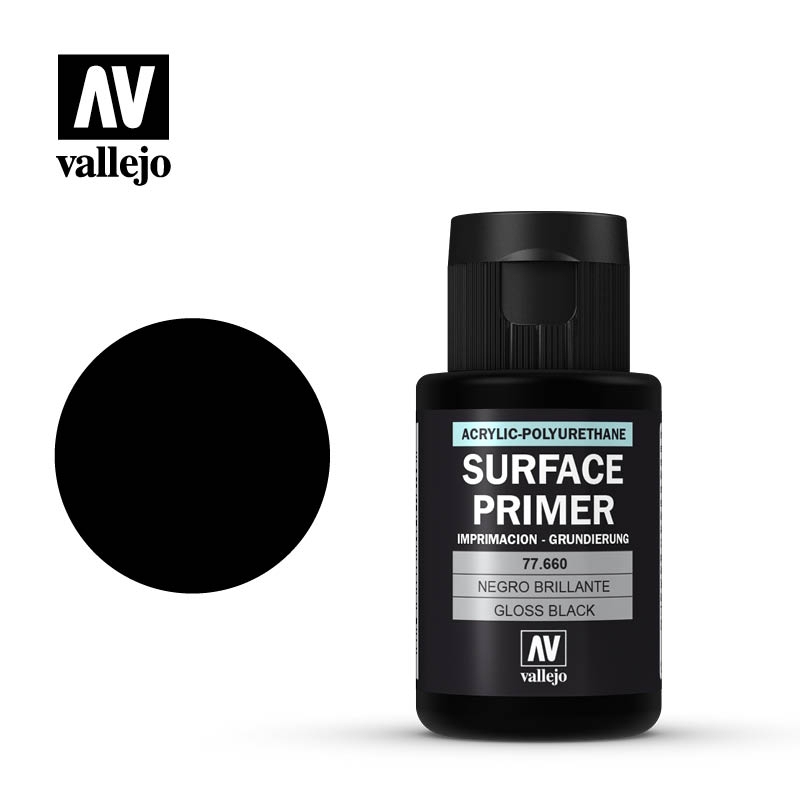 Surface Primer per aerografia Gloss Black (Nero Lucido) - 60ml 