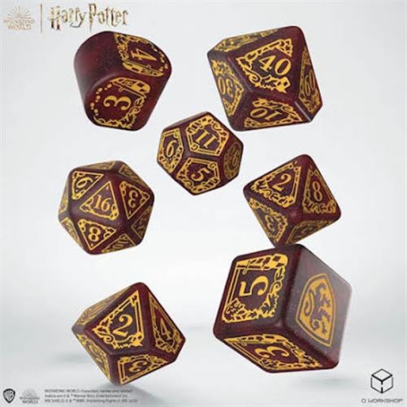 SET 7 DADI - HARRY POTTER GRYFFINDOR MODEERN DICE SET: RED