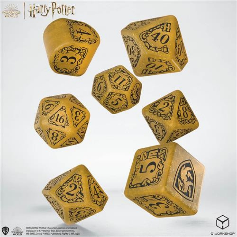 SET 7 DADI - HARRY POTTER HUFFLEPUFF MODEERN DICE SET: YELLOW