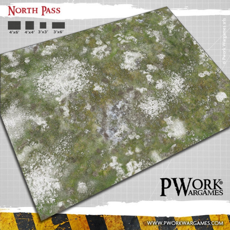 PWORK - NEOPRENE GAME BATTLE MAT - North Pass 44x60(110 cm x 150 cm)