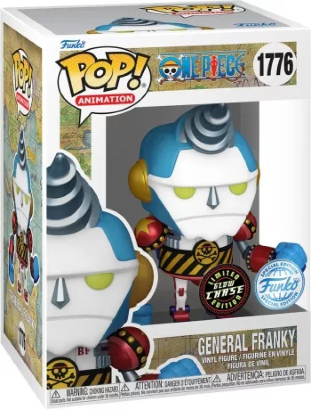 ONE PIECE - POP FUNKO 1776 GENERAL FRANKY - CHASE CARTOOMICS 2024 EXCLUSIVE