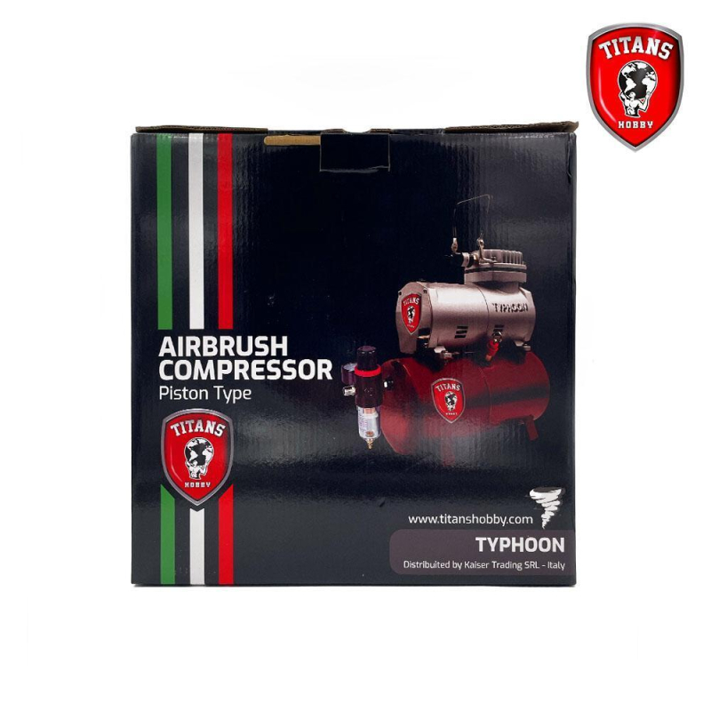 TITAN HOBBY compressore PER AEROGRAFO Typhoon - Serbatoio 3Lt