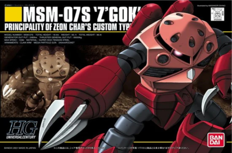 HIGH GRADE - MSM-07S Z'GOCK (CHAR'S CUSTOM) - MODEL KIT 1/144 