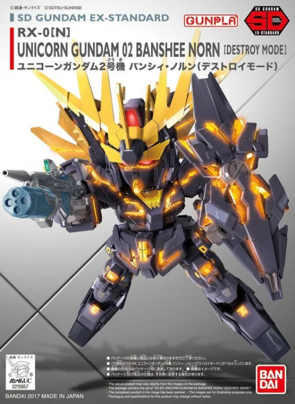SUPER DEFORMED - GUNDAM UNICORN 02 BANSHEE NORN DESTROY MODE - MODEL KIT