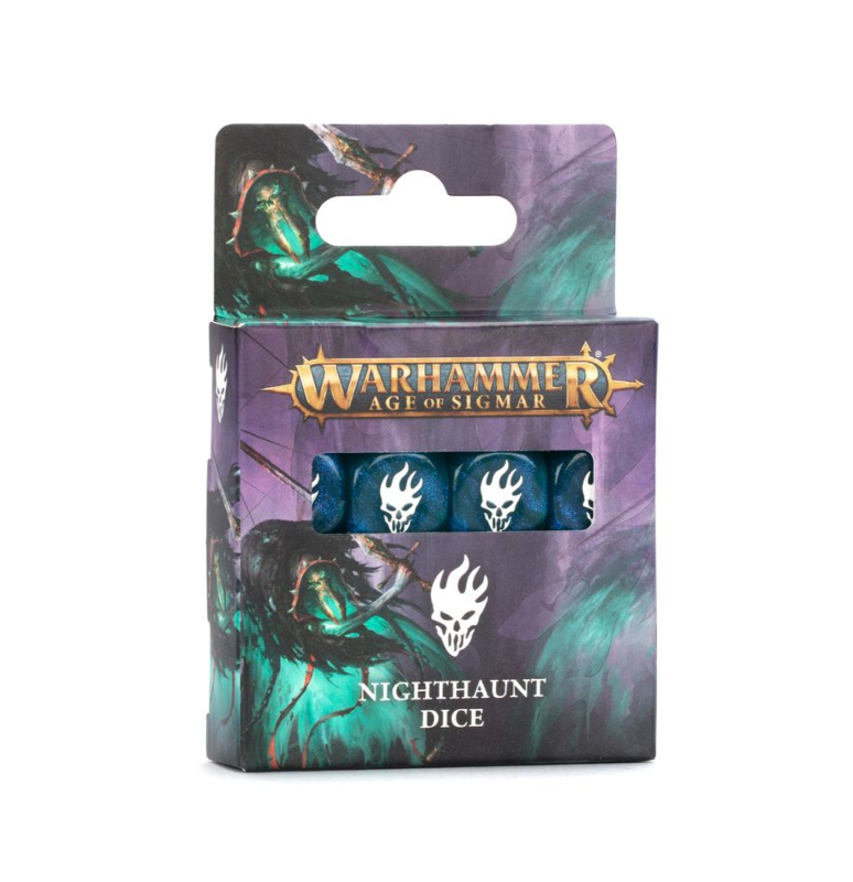 WARHAMMR AGE OF SIGMAR - SET 16 DADI(d6) NIGHTHAUNT (2025) 