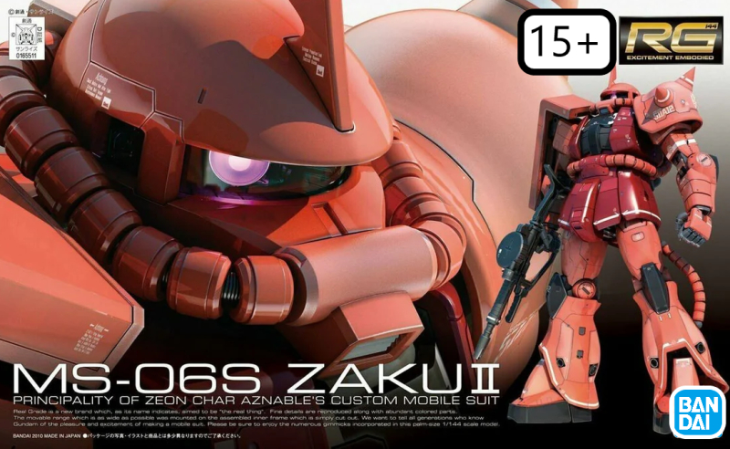 REAL GRADE - MS-06S ZAKU II - SCALA 1/144