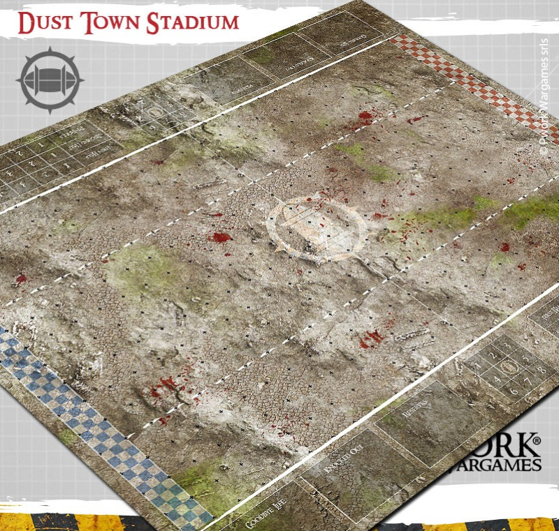 PWORK - NEOPRENE BLOOD BOWL STADIUM - DUST TOWN