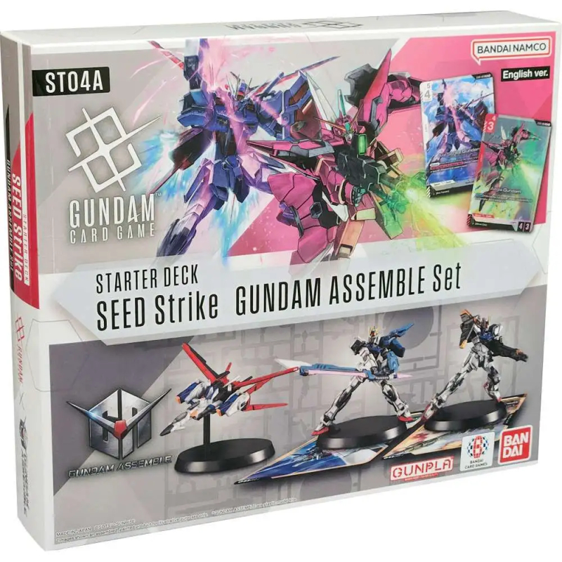 GUNDAM CARD GAME - ST04A  STARTER DECK SEED STRIKE GUNDAM ASSEMBLE SET