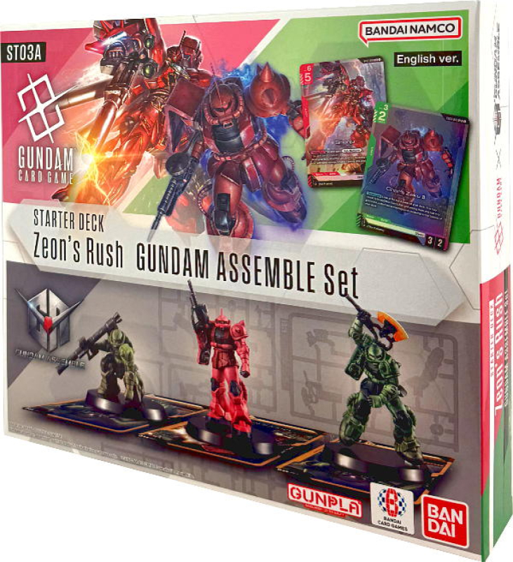 GUNDAM CARD GAME - ST03A  STARTER DECK ZEON'S RUSH GUNDAM ASSEMBLE SET 