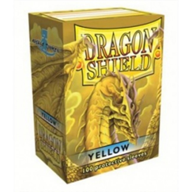 100 BUSTINE DRAGON SHIELD - YELLOW MATTE