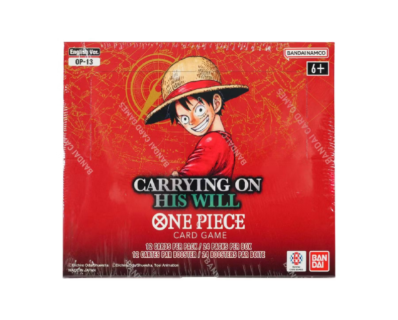ONE PIECE CARD GAME BOX OP-13 CARRYING ON HIS WILL - BOX 24 BOOSTER PACK