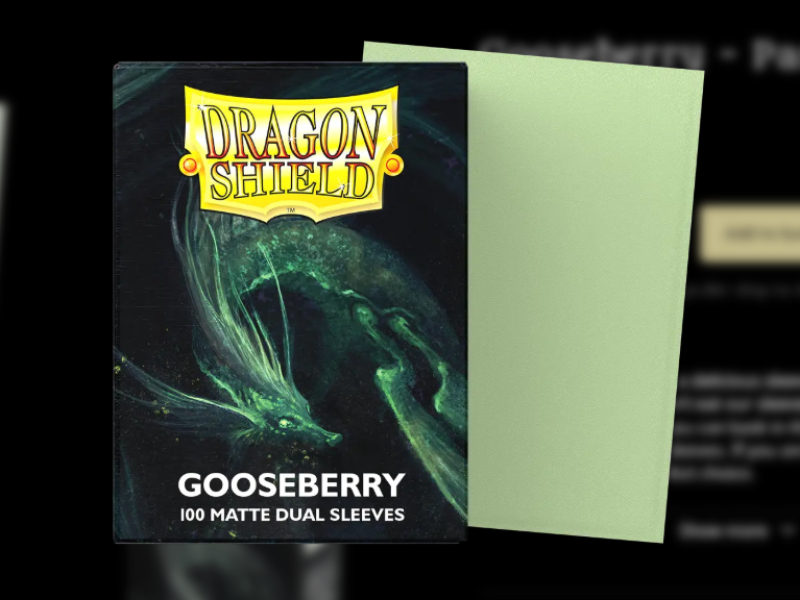 100 BUSTINE STANDARD GOOSEBERRY MATTE DUAL SLEEVES