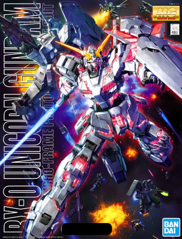 MASTER GRADE - RX-0 UNICORN GUNDAM Full Psycho-Frame Prototype Mobile Suit - MODEL KIT 1/100 