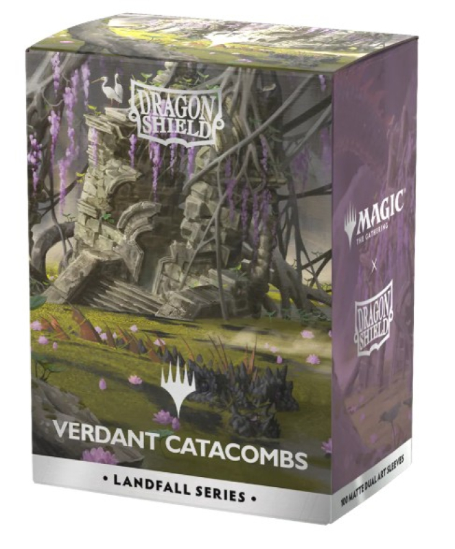 100 BUSTINE STANDARD  MATTE DUAL SLEEVES - LANDFALL SERIES - VERDANT CATACOMBS