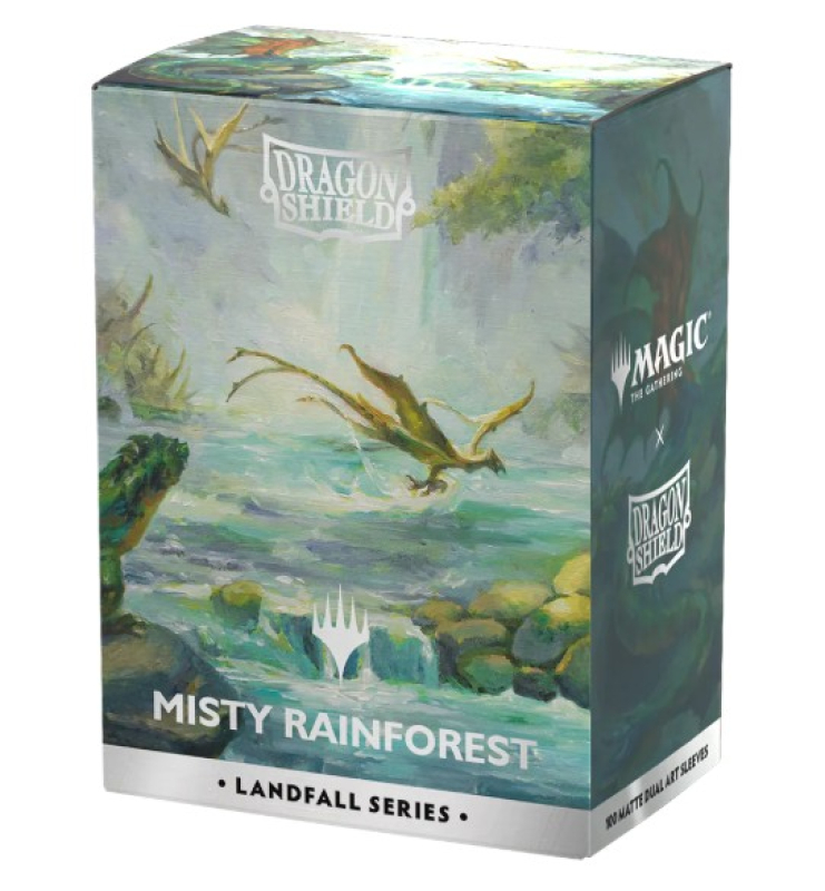 100 BUSTINE STANDARD  MATTE DUAL SLEEVES - LANDFALL SERIES - MISTY RAINFOREST