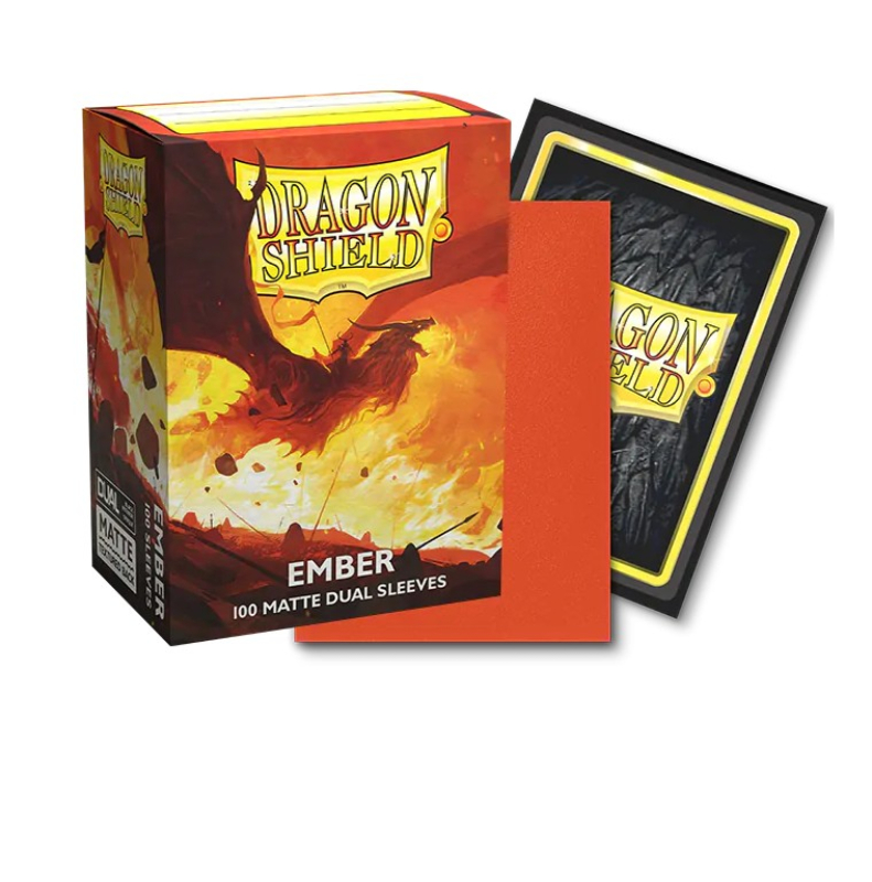 100 BUSTINE STANDARD  MATTE DUAL SLEEVES - EMBER