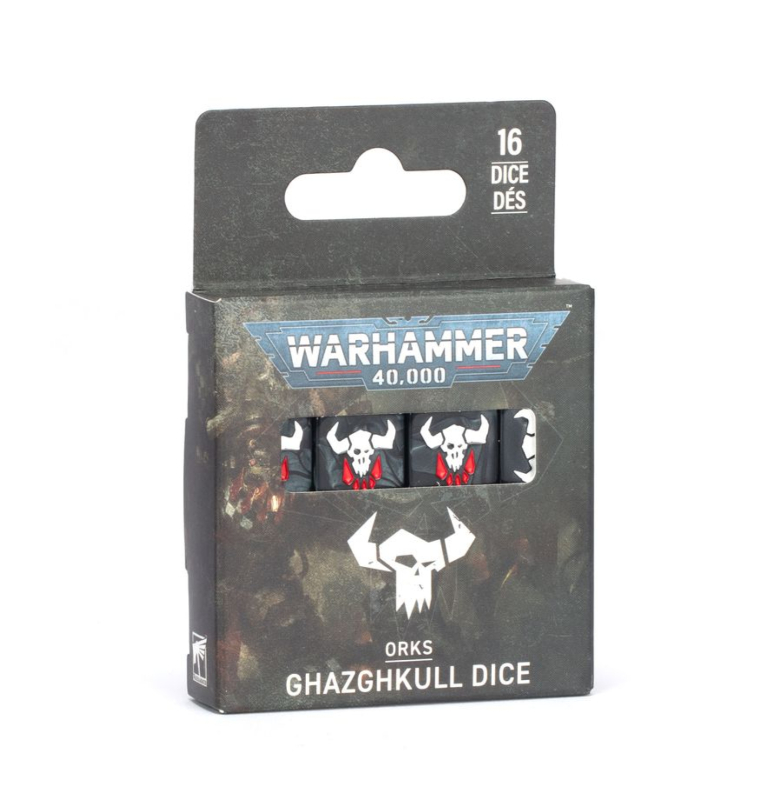 WARHAMMER 40K: ORKS GHAZGHKULL SET da 16 DADI (2025) 