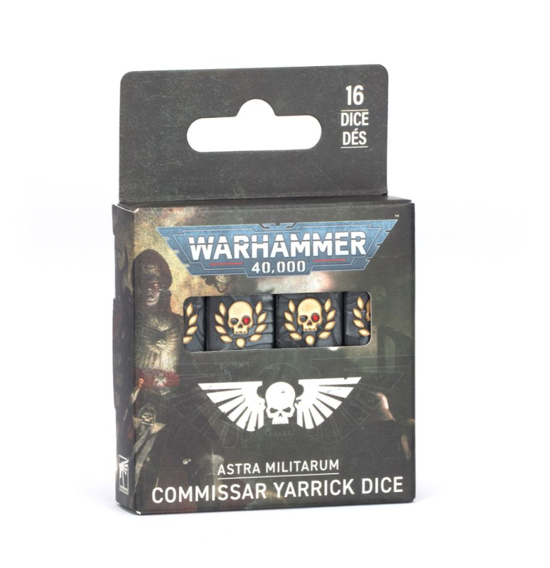 ASTRA MILITARUM: COMMISSAR YARRICK SET da 16 DADI