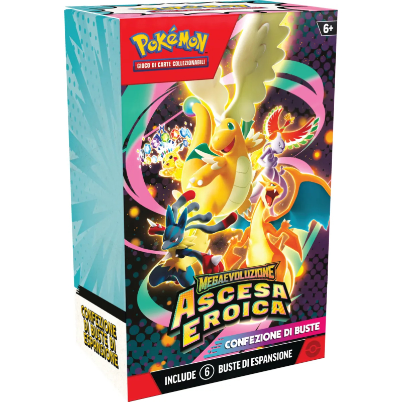 POKEMON BUNDLE 6 BUSTE MEGAEVOLUZIONE ASCESA EROICA (ITA) 
