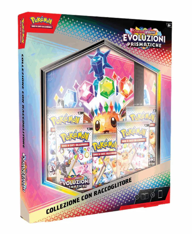 POKEMON - COLLEZIONE SCARLATTO E VIOLETTO - EVOLUZIONI PRISMATICHE CON RACCOGLITORE - ITA