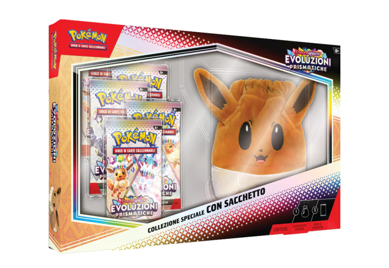 POKEMON - COLLEZIONE SCARLATTO E VIOLETTO - EVOLUZIONI PRISMATICHE CON SACCHETTO - ITA