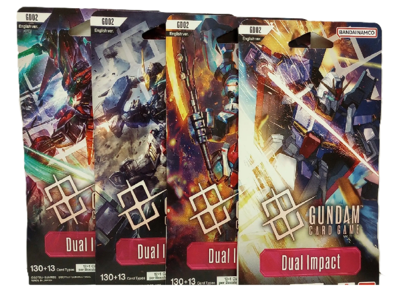 GUNDAM CARD GAME GD02 DUAL IMPACT - BUNDLE da 4 BOOSTER PACK