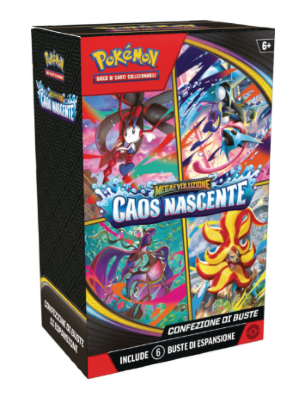 POKEMON MEGAEVOLUZIONE CAOS NASCENTE BUNDLE 6 BUSTE