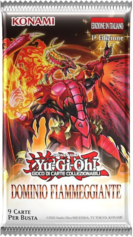 YU-GI-OH! BUSTA DOMINIO FIAMMEGGIANTE - ITA (1^ Edizione)