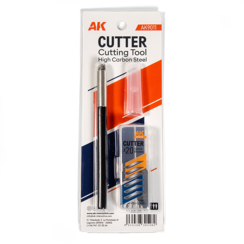 AK CUTTER - TAGLIERINO + 20 Lame Taglio Obbliquo