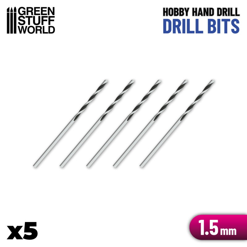 SET 5 PUNTE 1.5mm PER TRAPANINO MANUALE