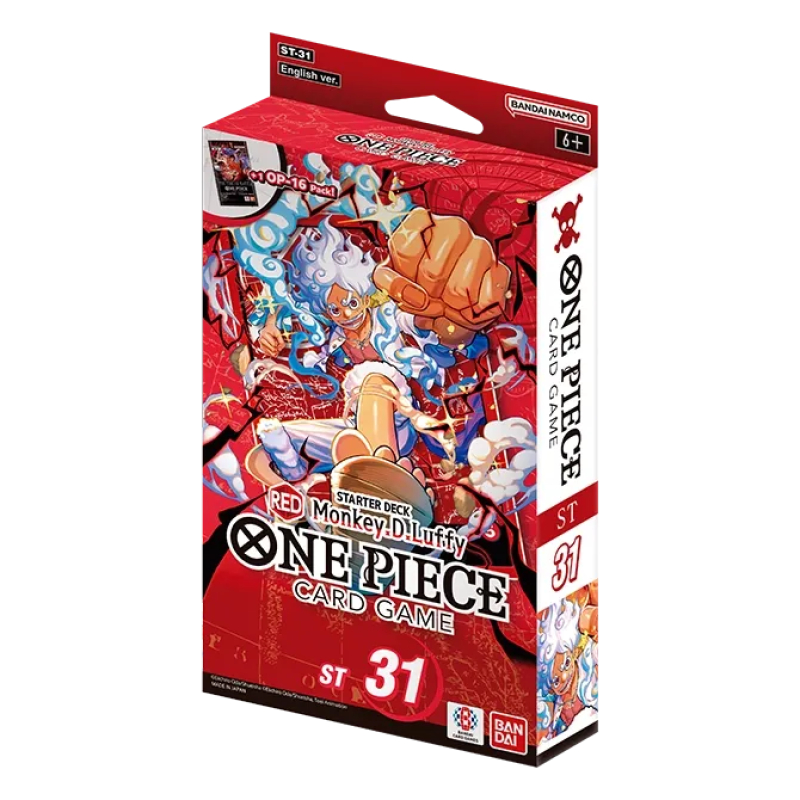 ONE PIECE CARD GAME STARTER DECK RED MONKEY.D.LUFFY (ST-31) - ENG 