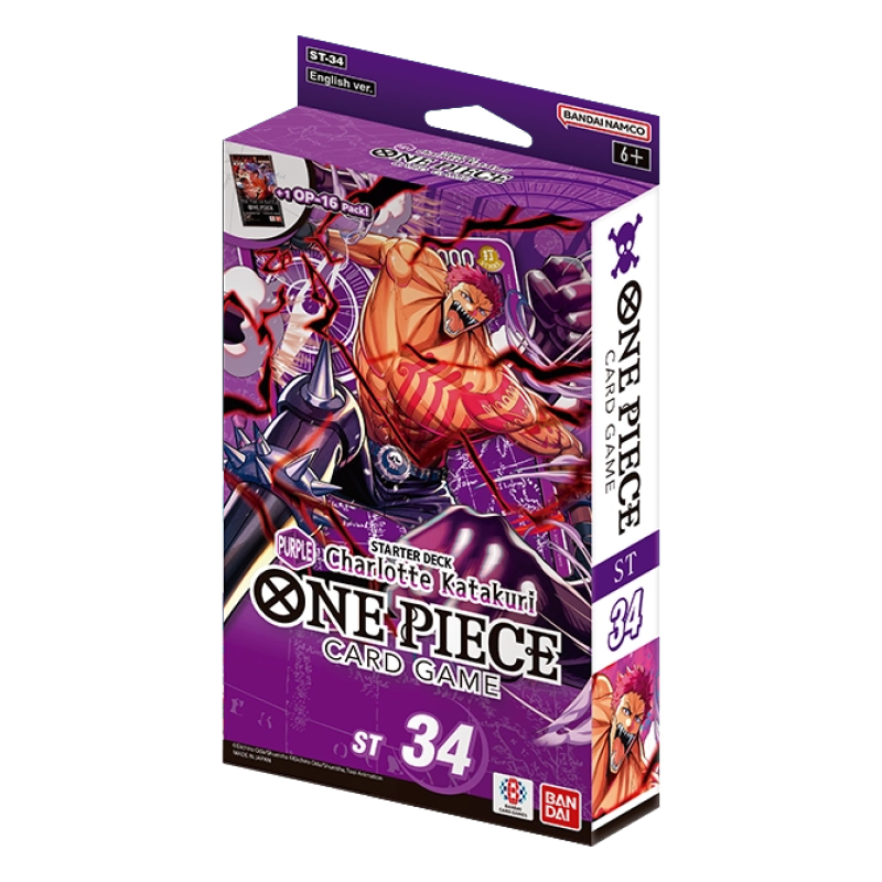 ONE PIECE CARD GAME STARTER DECK PURPLE CHARLOTTE KARAKURI (ST-34) - ENG