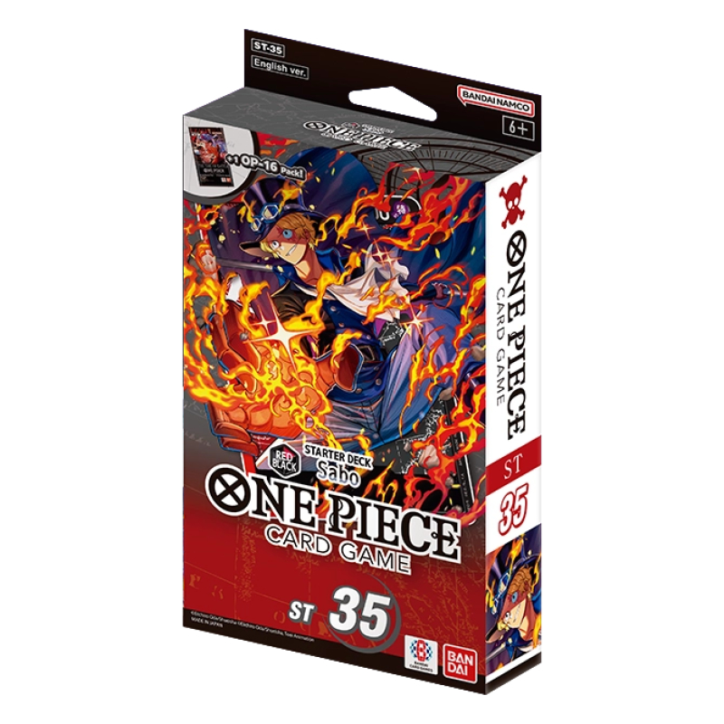 ONE PIECE CARD GAME STARTER DECK RED/BLACK SABO (ST-35) - ENG (copia)